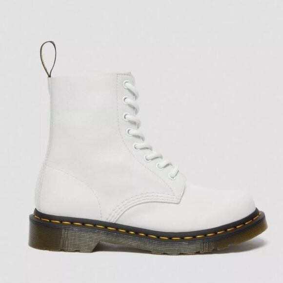 Dr. Martens White Heeled Boots - Picture 7 of 15